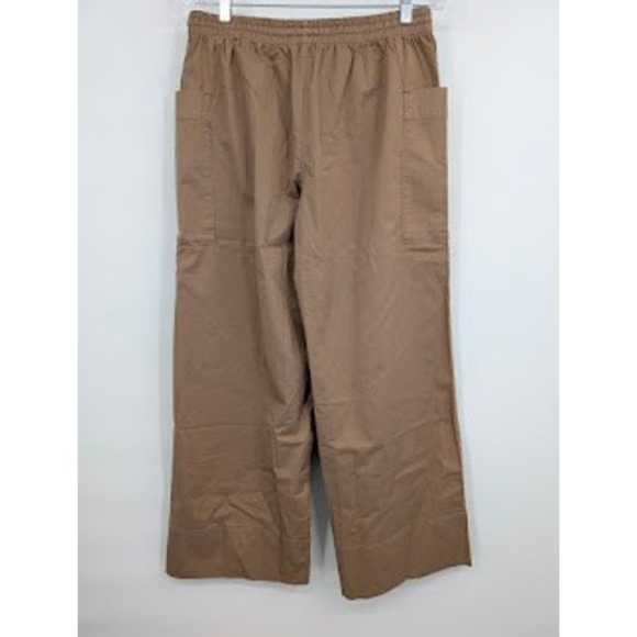 Everlane Easy Cargo Pants Tan Pull on wide leg NWT Women's sz Medium - Picture 7 of 8